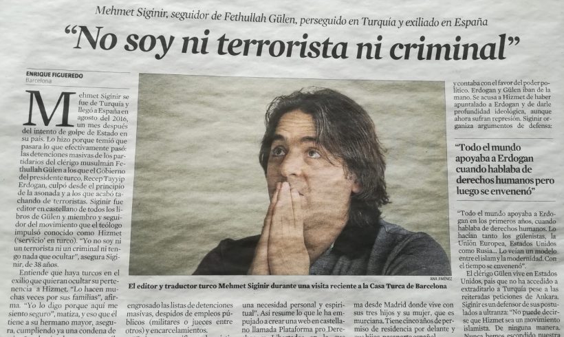 [ENTREVISTA] Mehmet Siginir: “No soy ni terrorista ni criminal”